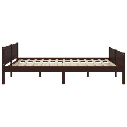 Giroletto in Legno Massello di Pino Marrone Scuro 120x200 cm