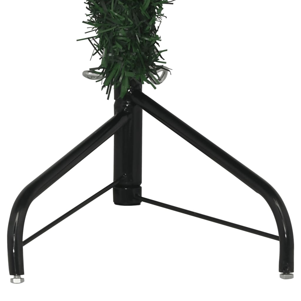 Albero di Natale Artificiale ad Angolo con Supporto Verde 150 cm PVC