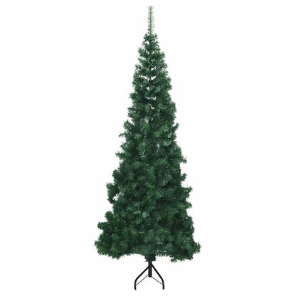Albero di Natale Artificiale ad Angolo con Supporto Verde 210 cm PVC