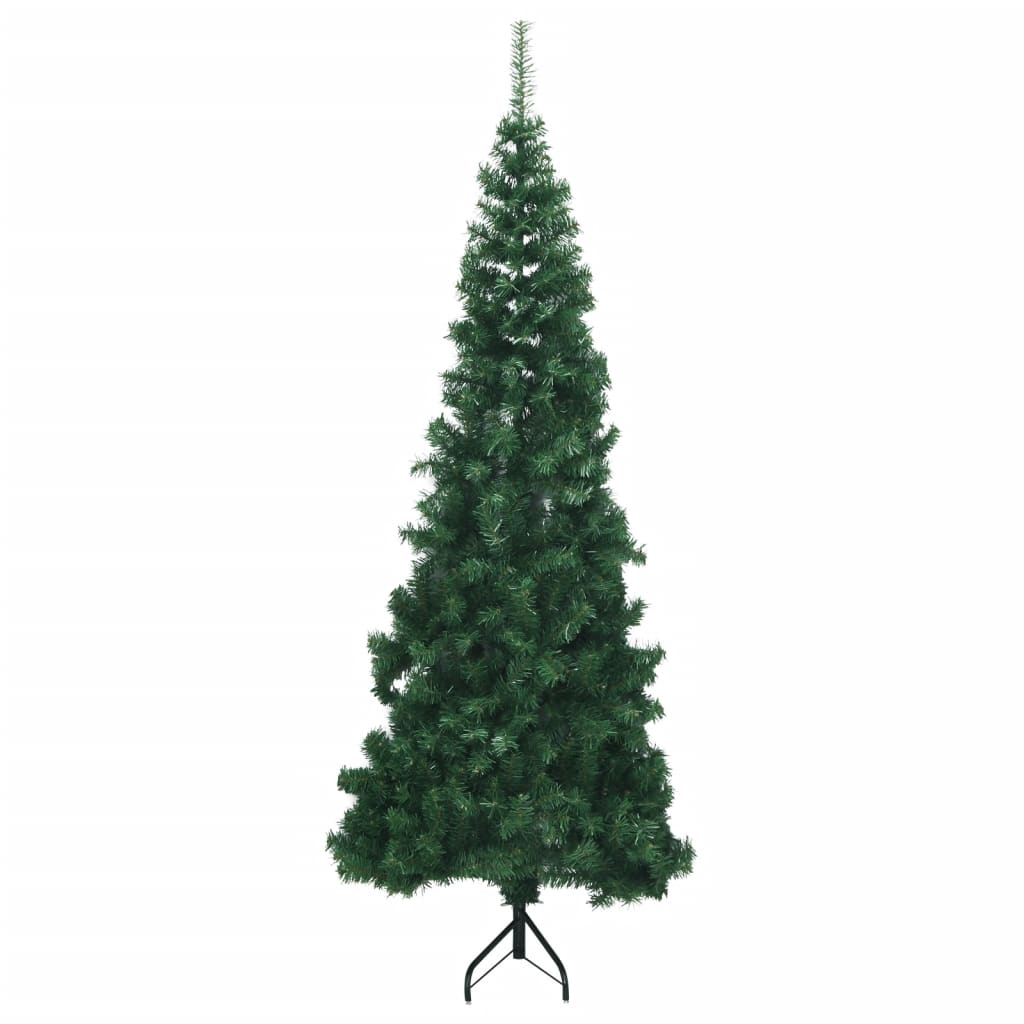 Albero di Natale per Angolo con Supporto Verde 240 cm in PVC
