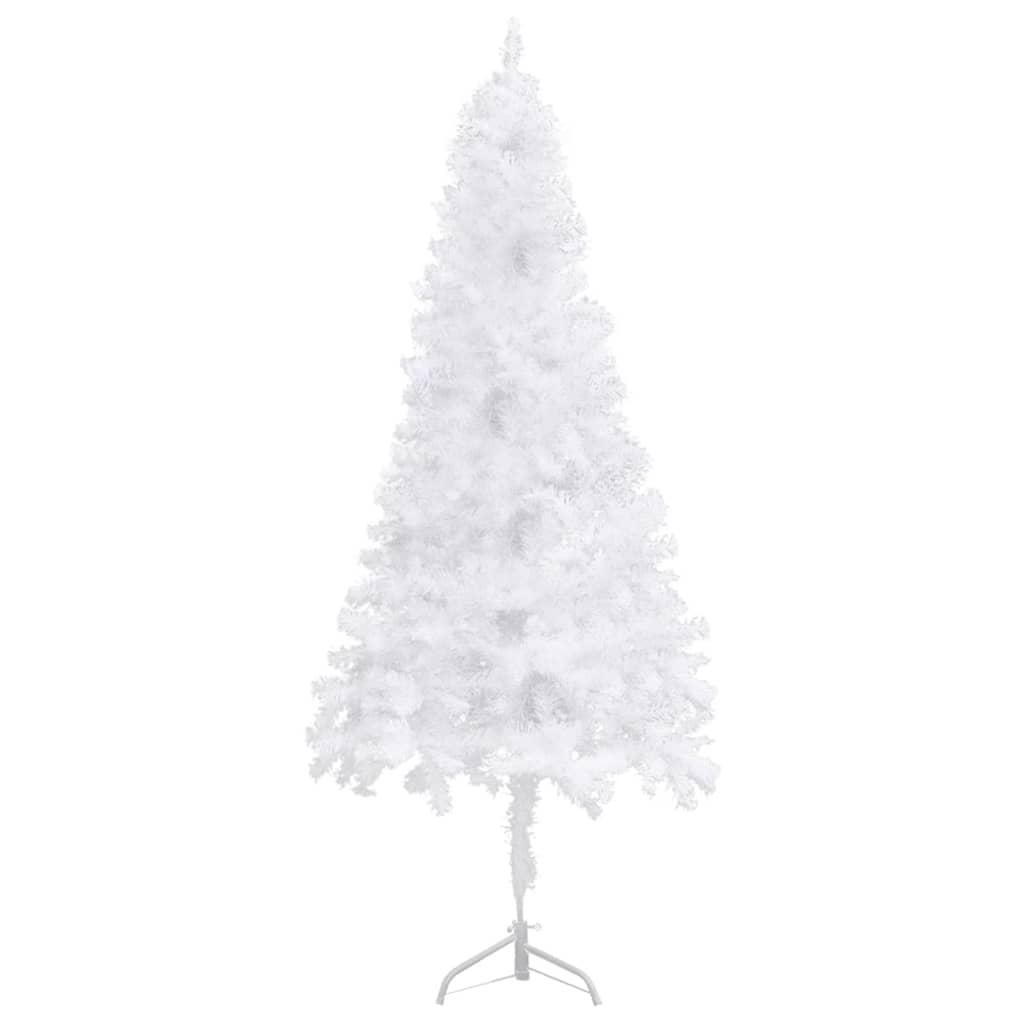 Albero di Natale Artificiale ad Angolo Bianco 180 cm PVC
