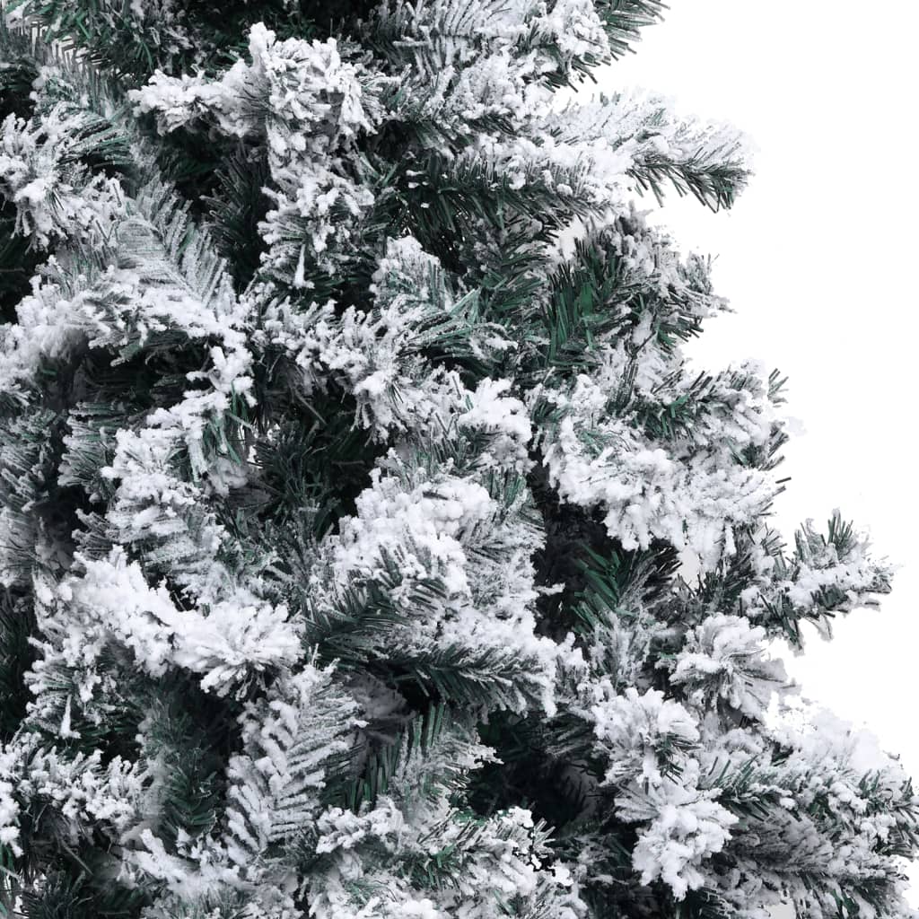 Albero di Natale Artificiale con Neve Fioccata Verde 120 cm PVC