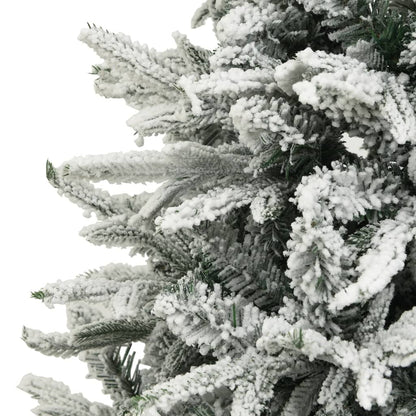 Albero di Natale Artificiale con Neve Verde 240 cm in PVC e PE