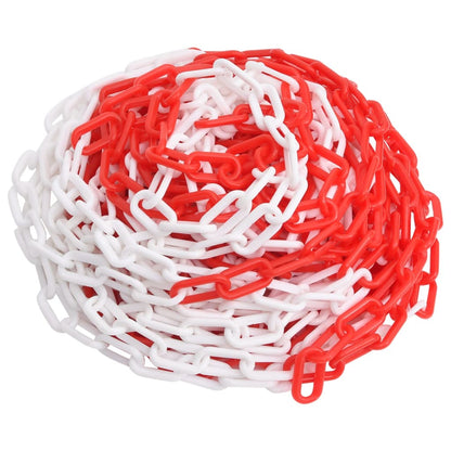 Catena Segnaletica Rossa e Bianca 30 m Ã˜4 mm in Plastica