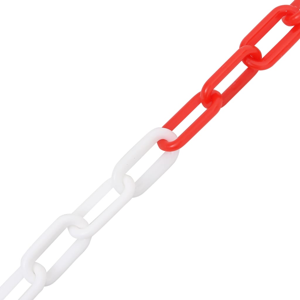 Catena Segnaletica Rossa e Bianca 100 m Ã˜4 mm in Plastica