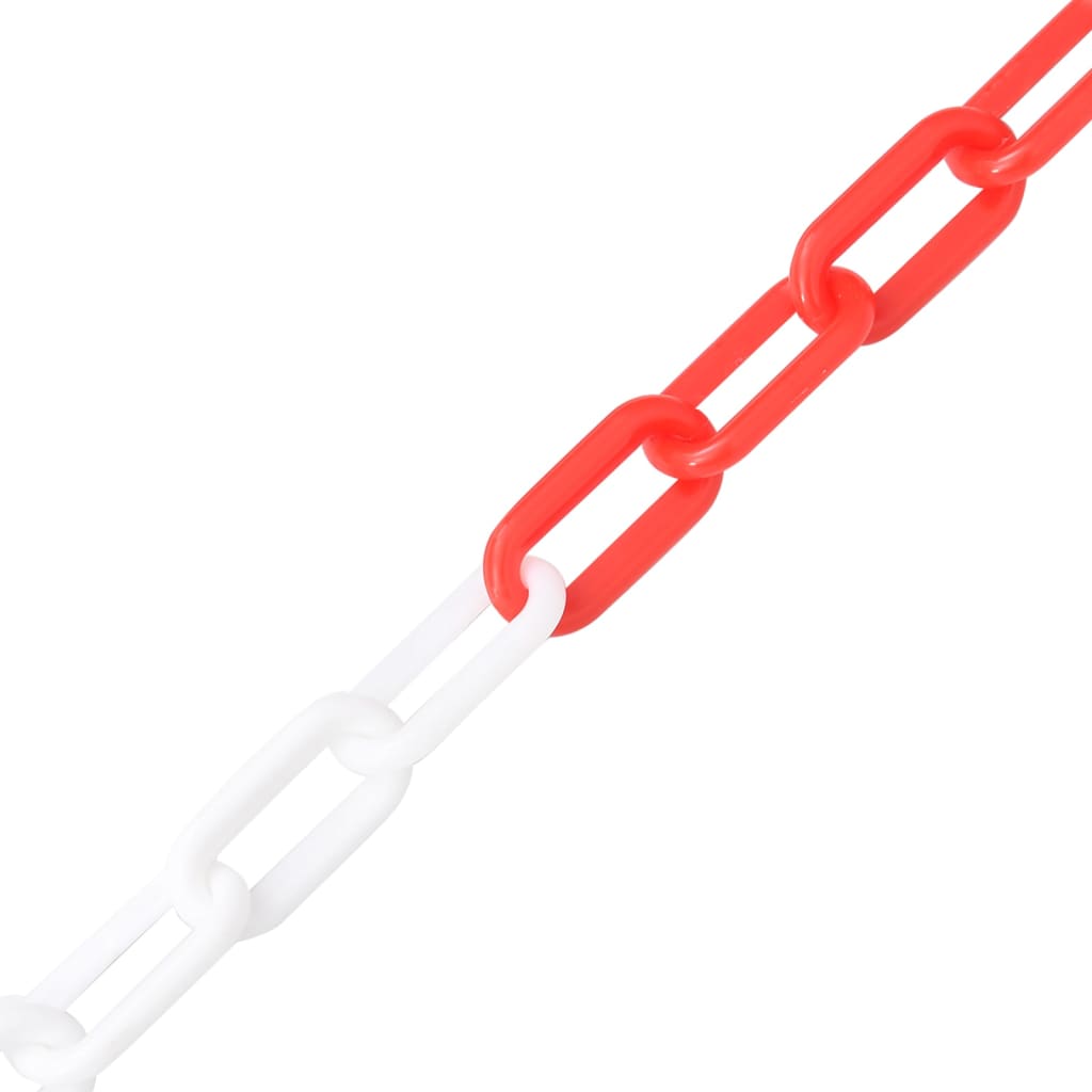 Catena Segnaletica Rossa e Bianca 30 m Ã˜8 mm in Plastica