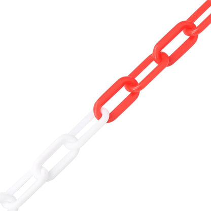 Catena Segnaletica Rossa e Bianca 30 m Ã˜8 mm in Plastica