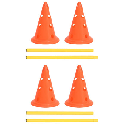 Set di Ostacoli per Cani Arancione e Giallo