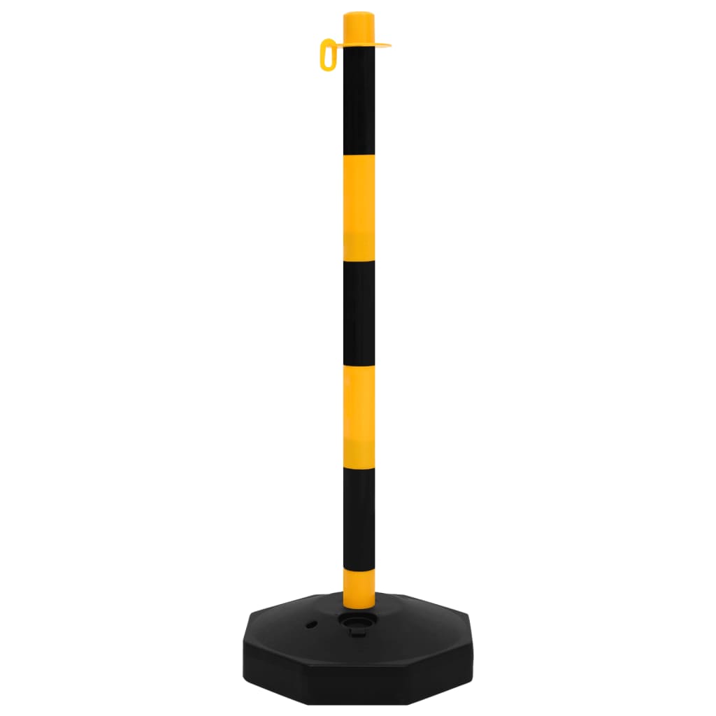 Set di Pali Stradali con Catena in Plastica di 10 m