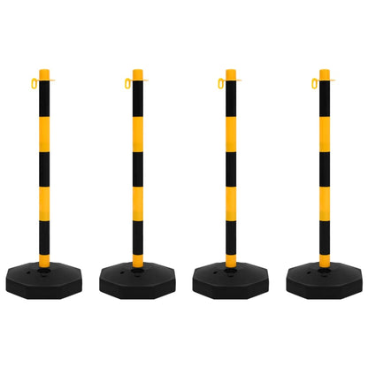 Set di Pali Stradali con Catena in Plastica di 10 m