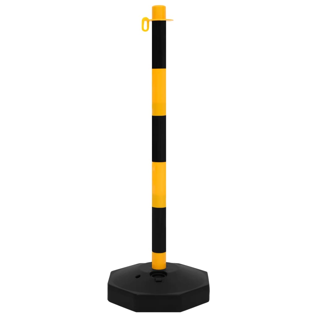 Set di Pali Stradali con Catena in Plastica di 10 m