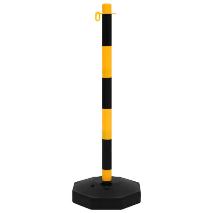 Set di Pali Stradali con Catena in Plastica di 10 m
