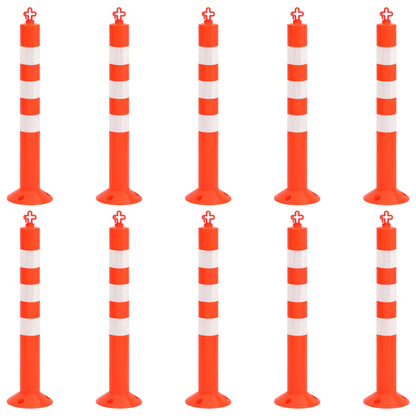 Dissuasori Traffico con Catena 10 pz 75 cm in PE