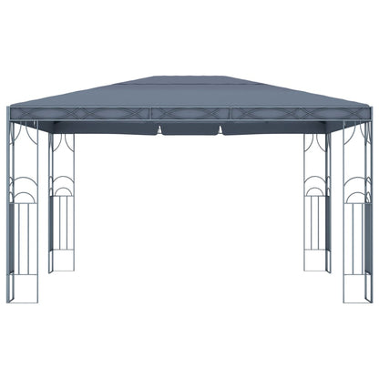 Gazebo con Stringa di Luci LED 400x300 cm Antracite