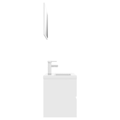 Set Mobili da Bagno Bianco in Truciolato