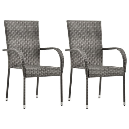 Set Mobili da Pranzo per Giardino 3 pz Grigio