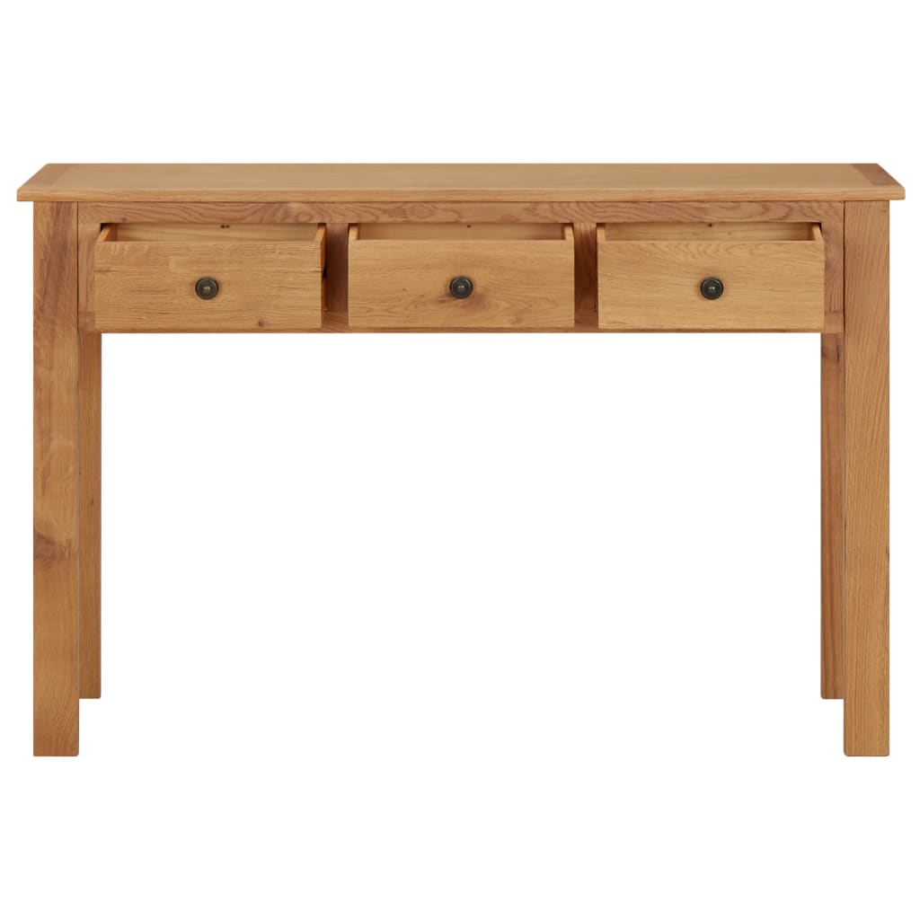 Tavolo da Trucco 110x40x75 cm in Legno Massello di Rovere