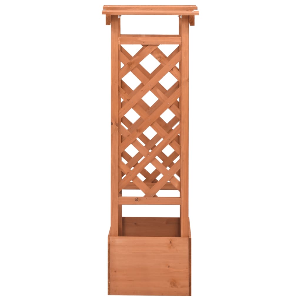 Fioriera a Traliccio con Arco 49x39x117 cm in Legno di Abete