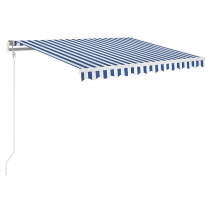Tenda da Sole Retrattile Automatica 350x250 cm Blu e Bianca