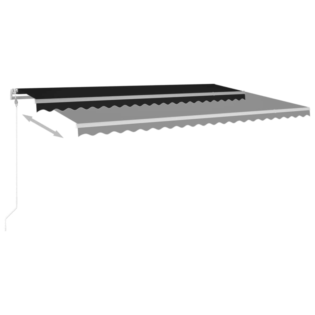 Tenda da Sole Retrattile Automatica 500x300 cm Antracite