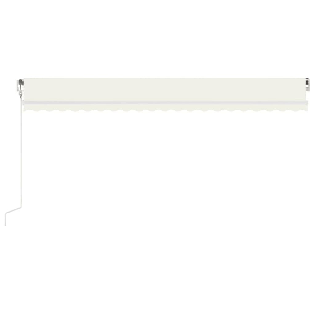 Tenda Automatica Sensore Vento e LED 500x300 cm Crema