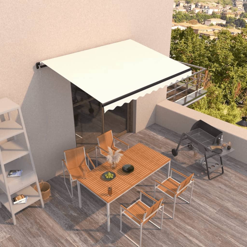 Tenda da Sole Retrattile Manuale 300x250 cm Crema