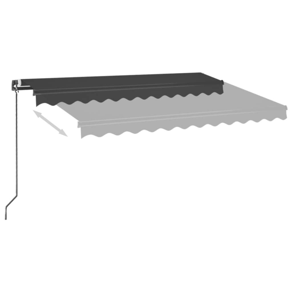 Tenda da Sole Retrattile Manuale 300x250 cm Antracite