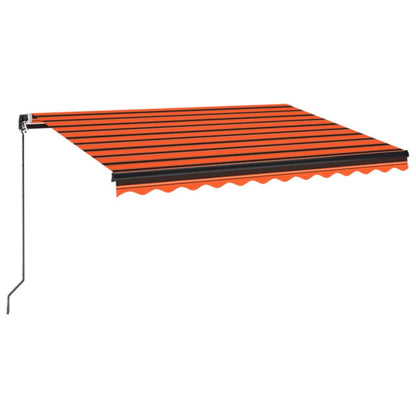 Tenda da Sole Manuale Retrattile 300x250 cm Arancione e Marrone