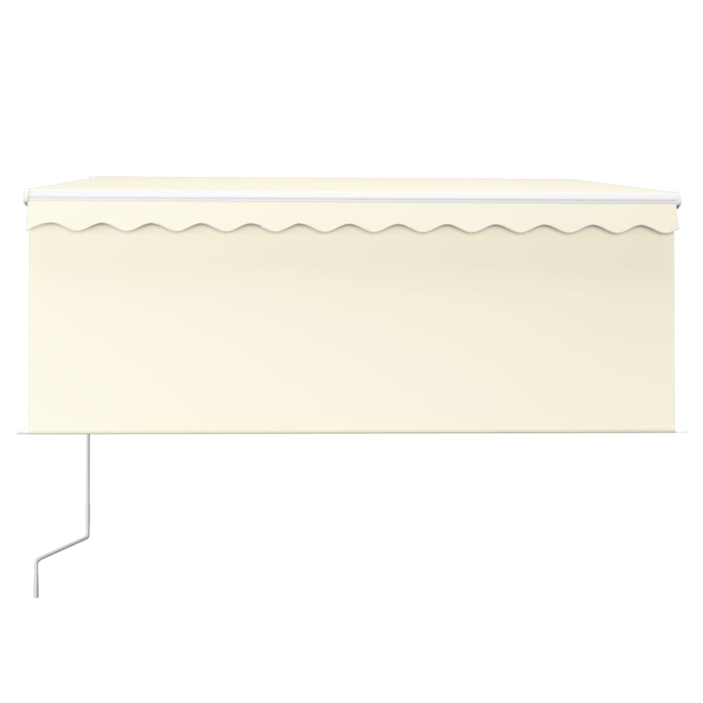 Tenda Automatica con Parasole LED e Sensore Vento 3x2,5m Crema
