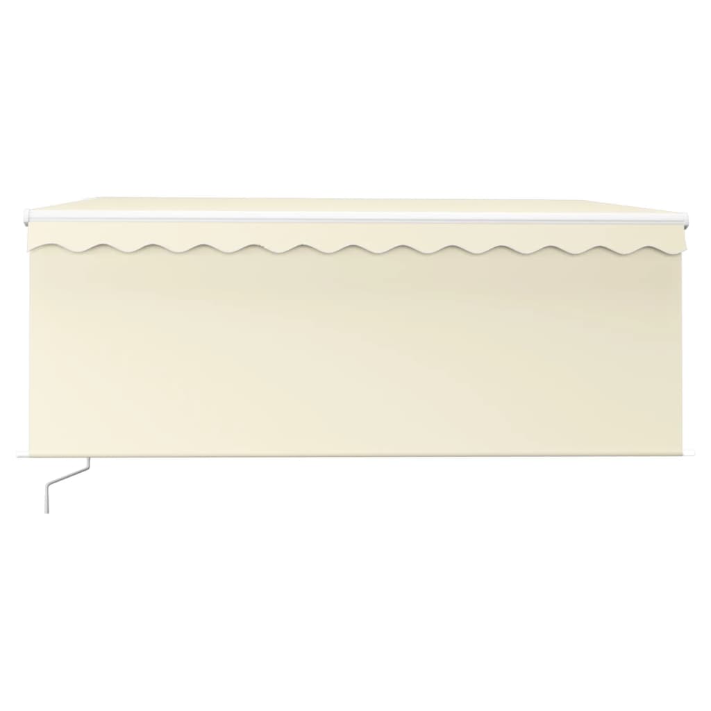 Tenda da Sole Retrattile Manuale con Parasole 3,5x2,5 m Crema