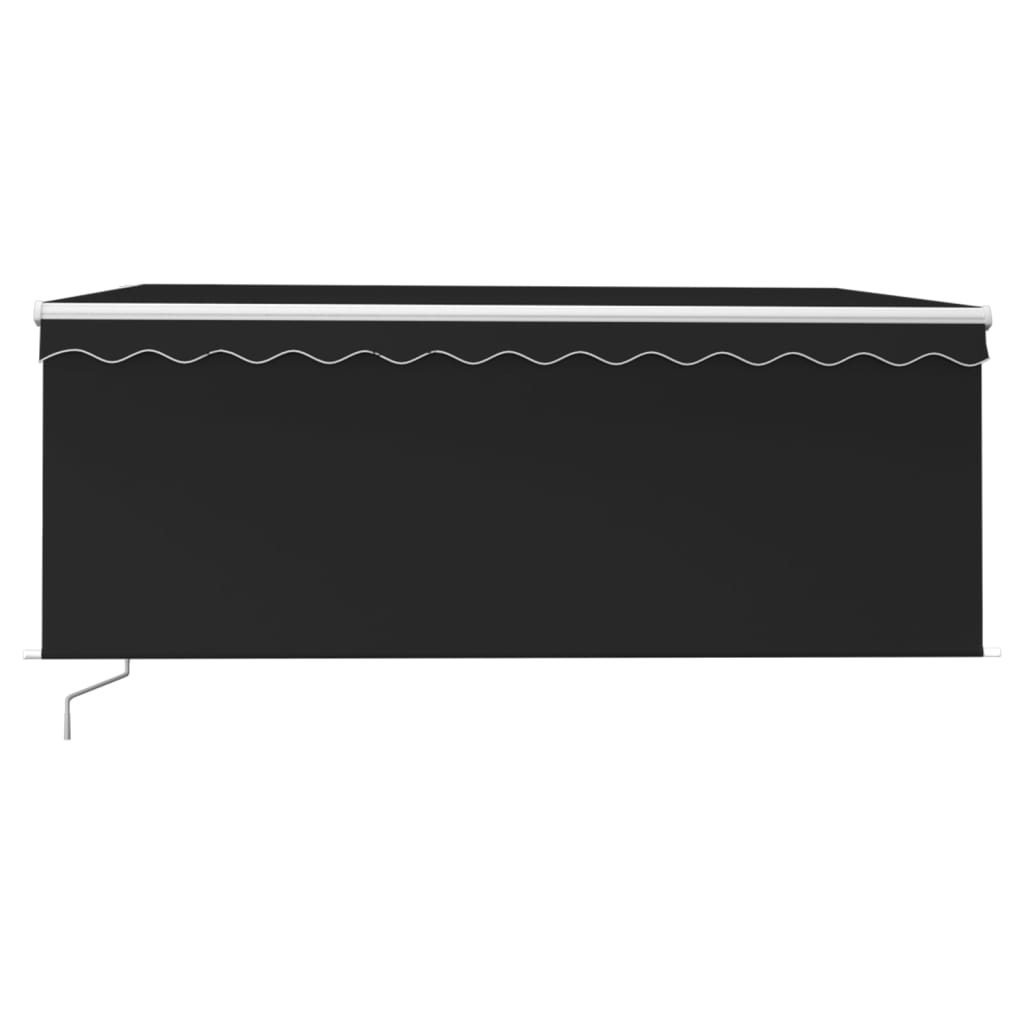Tenda da Sole Retrattile Manuale con LED 3,5x2,5 m Antracite