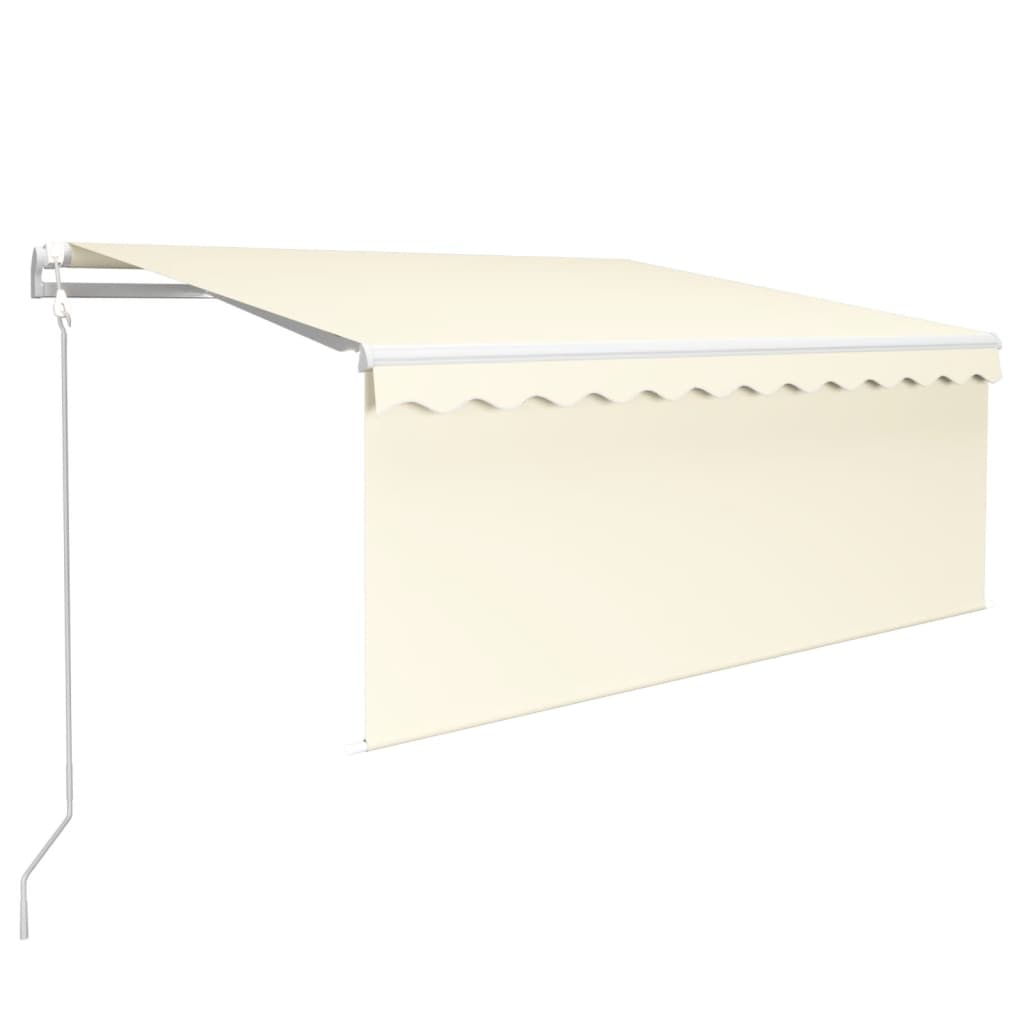 Tenda Sole Retrattile Automatica con Parasole 3,5x2,5 m Crema