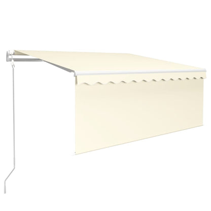 Tenda Sole Retrattile Automatica con Parasole 3,5x2,5 m Crema