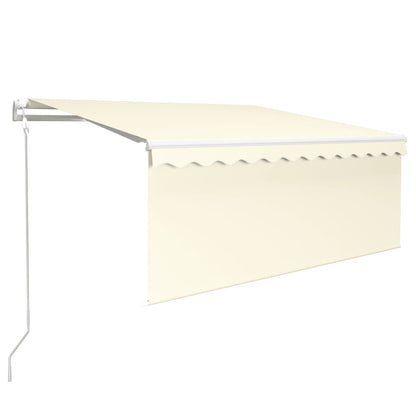 Tenda Automatica Parasole LED Sensore Vento 3,5x2,5cm Crema