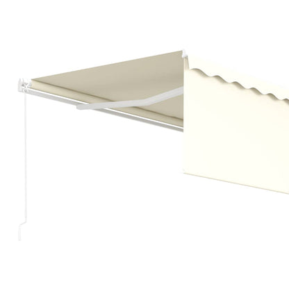 Tenda da Sole Retrattile Automatica con Parasole 4x3 m Crema