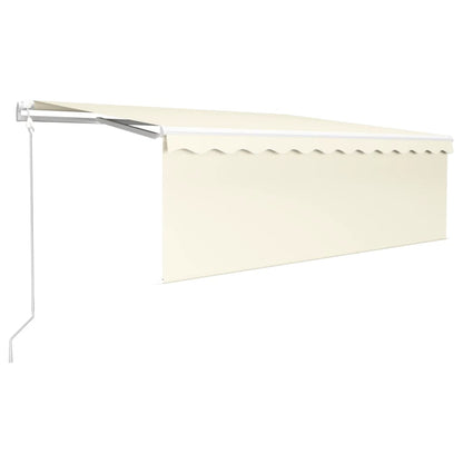 Tenda Automatica con Parasole LED e Sensore Vento 4x3 m Crema