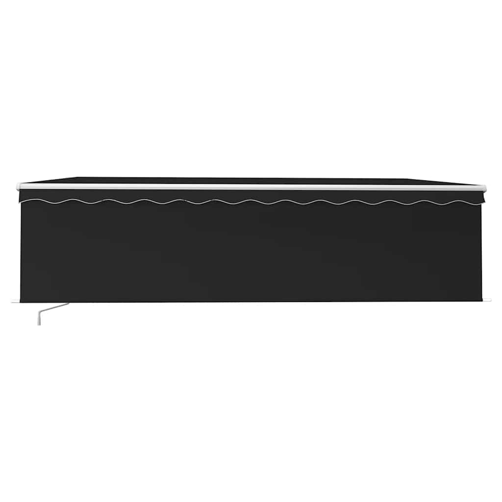 Tenda da Sole Retrattile Manuale con Parasole 5x3m Antracite