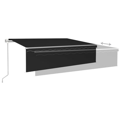 Tenda Automatica con Parasole Sensore Vento e LED 6x3 Antracite