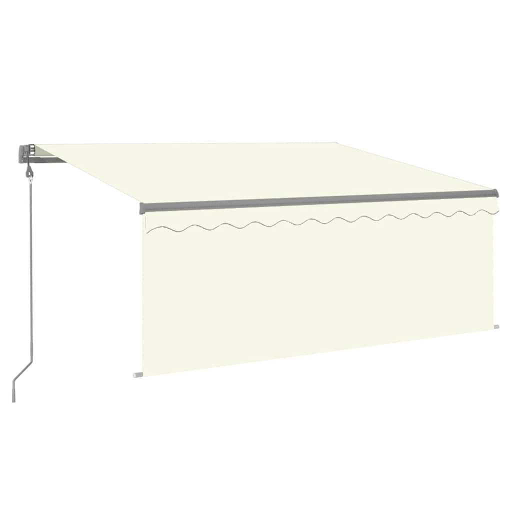 Tenda da Sole Retrattile Automatica con Parasole 3x2,5m Crema