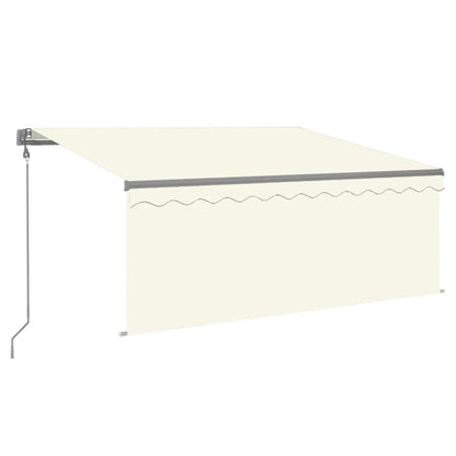 Tenda da Sole Retrattile Automatica con Parasole 3x2,5m Crema
