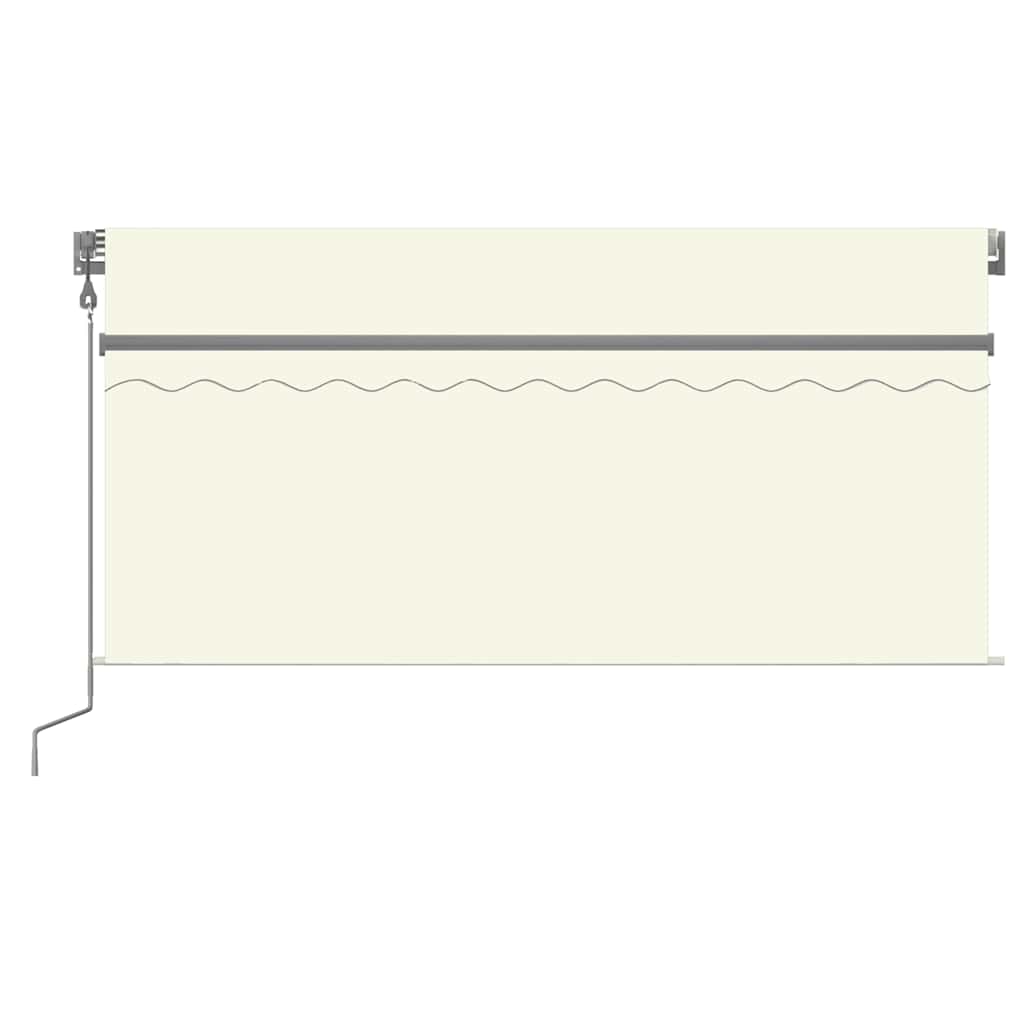 Tenda da Sole Retrattile Automatica con Parasole 3x2,5m Crema
