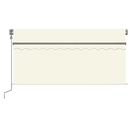 Tenda da Sole Retrattile Automatica con Parasole 3x2,5m Crema