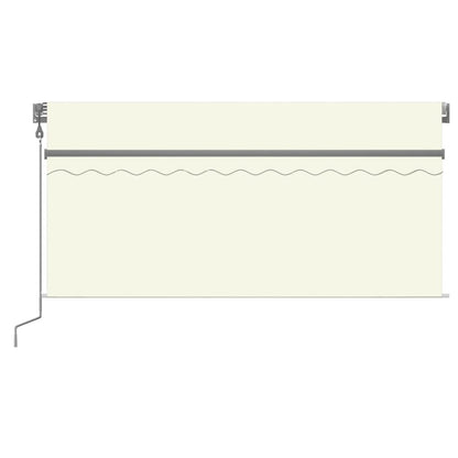 Tenda Automatica con Parasole LED e Sensore Vento 3x2,5m Crema