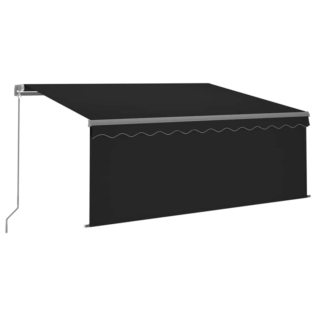 Tenda da Sole Retrattile Manuale con LED 3,5x2,5 m Antracite