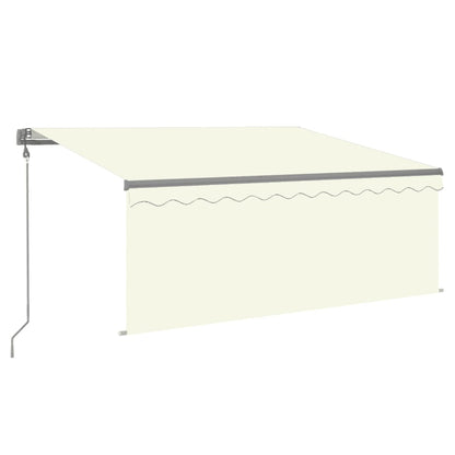 Tenda Sole Retrattile Automatica con Parasole 3,5x2,5 m Crema