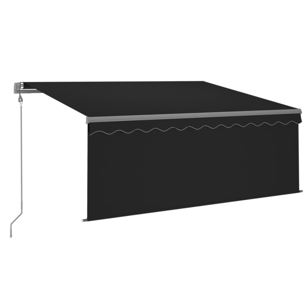 Tenda Retrattile Automatica con Parasole 3,5x2,5 m Antracite
