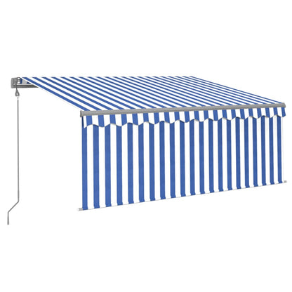Tenda Automatica LED Sensore Vento 3,5x2,5m Arancione Marrone