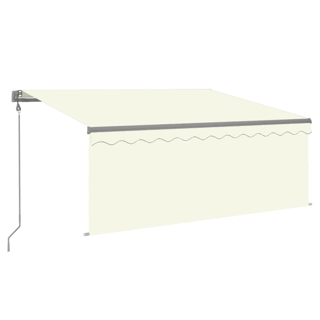 Tenda Automatica Parasole LED Sensore Vento 3,5x2,5cm Crema
