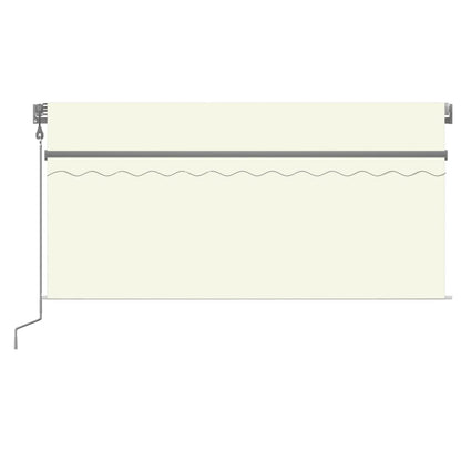 Tenda Automatica Parasole LED Sensore Vento 3,5x2,5cm Crema