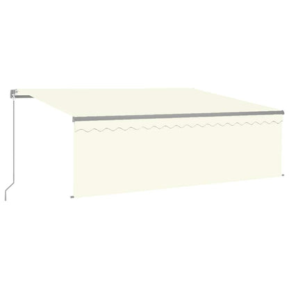 Tenda da Sole Retrattile Manuale con Parasole 4x3 m Crema